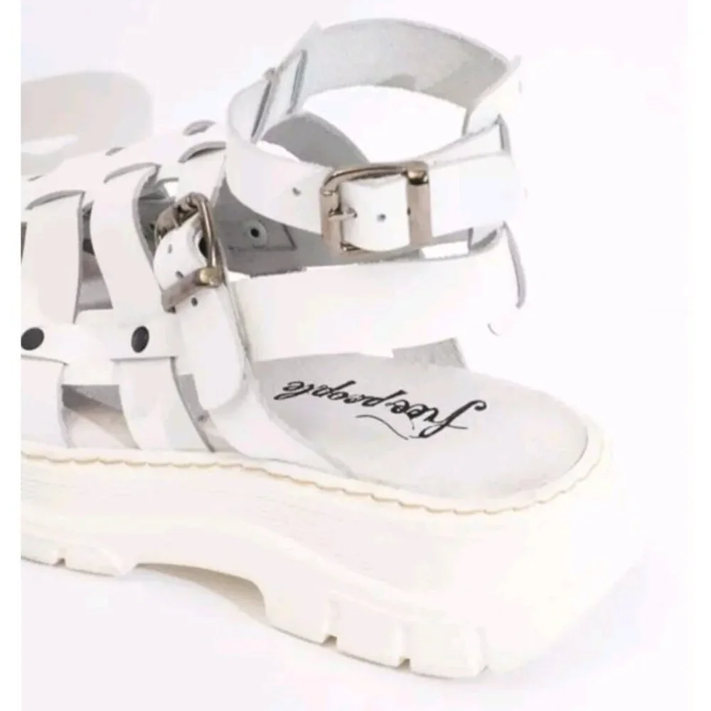 Free People Gia Gladiator Sandals Size EU 38/US 7.5 MSRP: $198 Leather
